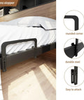 Heavy Duty Mattress Retainer Bar Two Piece Kit For Steel Bed Frames And Adjustable Bases Stops Slippage Dead In Its Tracks On RV Sleepers with rounded corner.