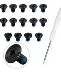 Top Shelf Wallet Replacement Screws Precision Screwdriver And Rock Solid Metal Clip Repair Kit Sweet Deal For Fixing Carbon Fiber Or Aluminum Minimalist Wallets Today with black stainless steel screws and precision tool.