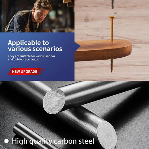Beefy Heavy Duty Structural Wood Deck Screws Number Fourteen By Two Inches With Knockout Rust Resistant Epoxy Finish and Flat Head Star Drive For Built Tough Outdoor Decking Forty Piece Bundle with high quality carbon steel.