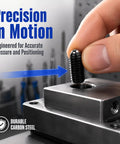 10 Pack M12x30mm Screw Thread Ball Spring Plungers Alloy Steel Positioning Detent Locking Pins For Workshop Clamps Tool Setup being inserted into a metal block.