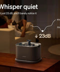 Cool Upgrade Cat Water Fountain With Stainless Steel Tray Dockstream 2 Indoor 3L 101oz Auto Cat Fountain in quiet room