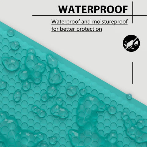 Close-up of waterproof teal bubble texture of 6x9 Inch Bubble Mailer 50 Pack Waterproof Padded Envelopes in bright teal.