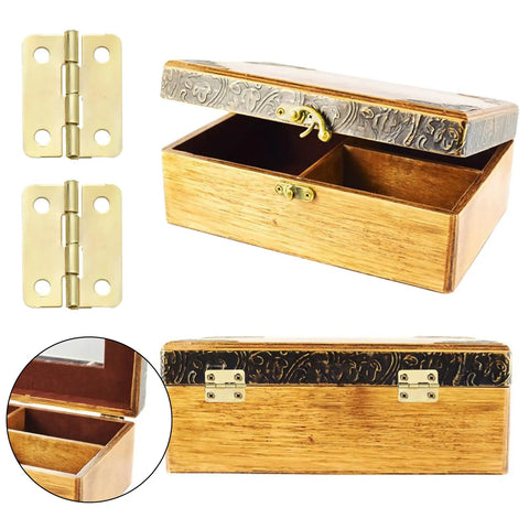 Top Shelf Brass Jewelry Box Hardware Set Featuring Forty Rad Hinges And Twenty Dope Antique Latch Hook Hasps Plus Two Hundred Forty Replacement Screws For Sweet Wooden Cabinets And Nifty Craft Projects