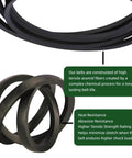 Beefy Five Eighth Inch Deck Belt 163.5 Inch Replacement For Zero Turn Mowers with aramid material details