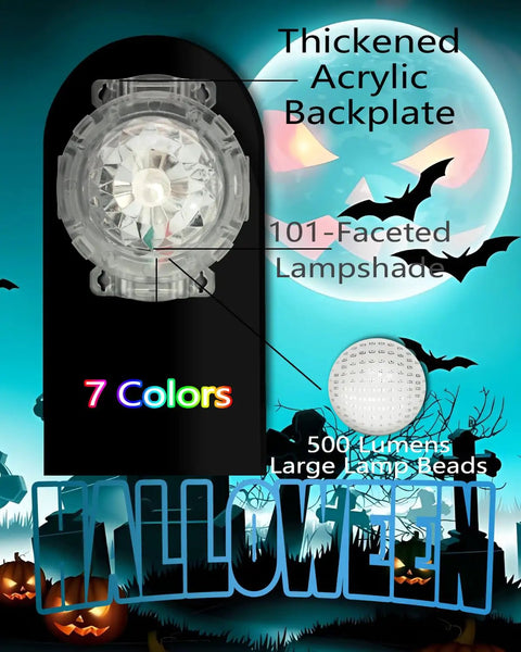 12 Ft Skeleton Lighting Kit With Remote LED, Three Lighting Modes Seven-Color Cycle acrylic backplate features