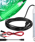 Ultra Bright Underwater Fishing Light 10.5W 1000 Lumens Green 8 Inch Submersible Boat Lamp with accessories and cord