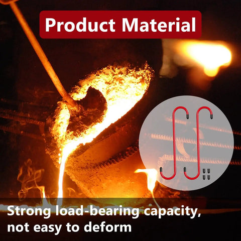 Molten steel being poured, highlighting the durable material of the 2 Pack Brake Caliper Hanger Tool Set With Rubber Tips Durable Steel Rust Proof Finish 7.87 Inch Long Hangers For Brake Service Axle And Suspension Beefy Pro Grade Auto Repair Kit