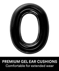Premium gel ear cushion detail for Wireless Hearing Protector With Bluetooth, Gel Cushions, NRR 23 dB, Dope Sound From High Fidelity Speakers.
