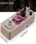 Electric To Acoustic Guitar Simulator Pedal With 3 Cabinet Modes Piezo Standard Jumbo Sturdy Metal Housing And True Bypass