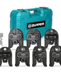7 Piece Compact Press Jaws Kit For 1/4 Inch To 1 1/8 Inch Refrigeration Piping, wide compatibility with 24 kN battery press tools