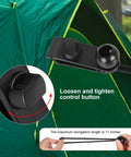 Heavy Duty Tarp Clips 45 Piece Set With Elastic Rope And Lock Grip Clamps for Tent Tie Downs, close-up of tightening knob.