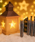 Real Wax Taper Flameless Candles Six Pack Battery Operated With Flickering Warm Glow for dining table, paired with lantern decor
