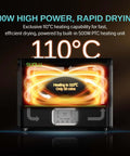 Engineering Filament Dryer Box With 110C Heat And 500W PTC Heater showcasing heating capabilities and digital control panel.