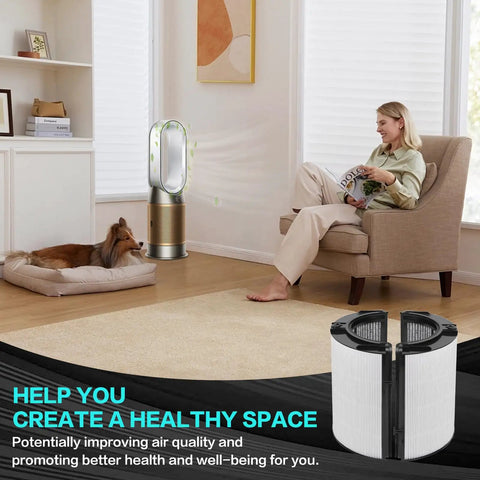 360 Degree Combi Glass True H13 HEPA And Carbon 2 In 1 Replacement Filter for Vacuum Cleaner in living room setting