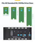 Diagram showing M.2 NVMe drive sizes. Fits all standard sizes for Top Notch USB4 And Thunderbolt 3 M.2 Nvme Ssd Enclosure.