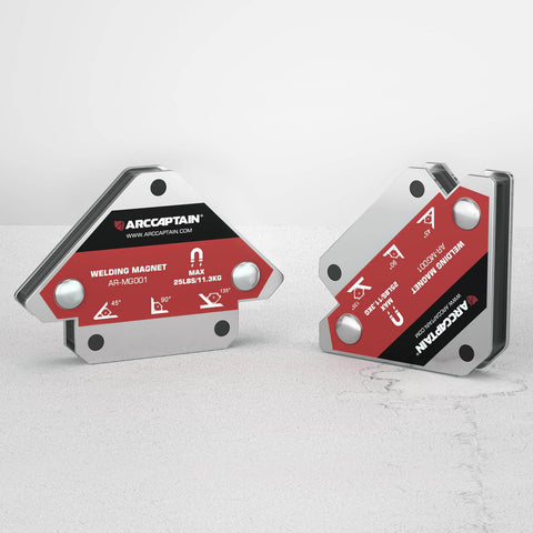 Built Tough 25Lb Welding Magnets Set, Two Magnetic Welding Holders With 45 Degree, 90 Degree And 135 Degree Angles For Quick Setup
