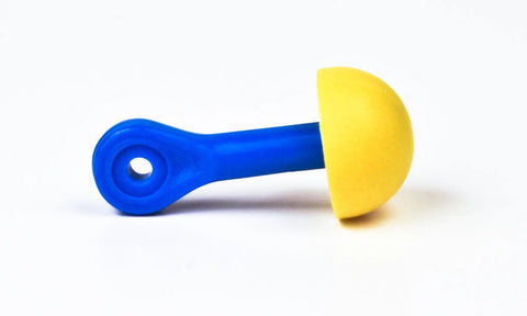 Corded Earplugs For All Day Comfort With Assorted Colored Grips 100 Pair Pack E A R Express Foam Noise Reduction for work or travel.