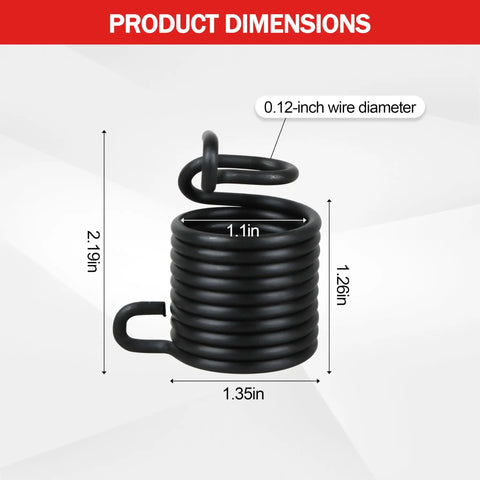Beefy Air Hammer Retainer Spring For M550DB And M668 Pneumatic Hammers M696 Replacement Part dimensions