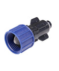 Smart Loc Universal Swivel Drip Irrigation Adapter For 1/2, 5/8, And 0.710 Inch Tubing, 3/4 Inch MHT Faucet Connection, 360 Degree Swivel