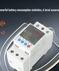 Slick Outdoor Smart Wifi Circuit Breaker With Dead Simple Smartphone App Remote Control And Real Time Monitoring For No Sweat Home Or Industrial Power Management 63A Adjustable Electrical Switch display with digital readout and control buttons.