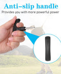 Adjustable Golf Wrench With Plastic Handle Stainless Steel Golf Driver Tool shown with anti-slip grip in hand outdoors.