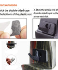 Six Pack Plastic Arrow Rest For Recurve Bow Black Self Adhesive Arrow Rest For Target Practice Hunting And Precision Shooting