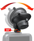 360 Degree Windshield Suction Cup Mount for R2-4K, R2-4K PRO, and R2-4K DUAL Dash Cams showing rotation feature