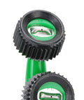 Close-up of black and green Three Pack Misting Nozzle Atomizing For Precise Irrigation In The Garden Pro Grade attachment.