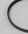 Top Notch 8439-01 Serpentine Drive Belt Replacement For Turbo Cat EX Series Vacuum Power Nozzle close-up on durable black belt