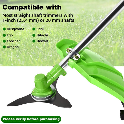 10 Inch 3 Tooth Carbon Steel Brush Cutter Blades for 20mm or 25.4mm Arbor 2 Pack Built To Last Tough As Nails for Weedeater