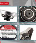 Detailed view of Honda radiator cap fits Accord Civic CRV Odyssey and more models leak proof seal durable metal cap easy replacement