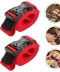 Two Pack Heavy Duty Nylon Packing Straps With Quick Release Buckle 1.5m Adjustable Outdoor Luggage Tie-Downs For Camping And Travel Gear