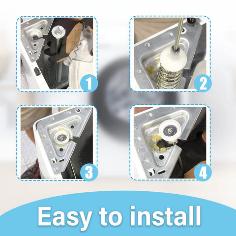 Installation steps for 4 Pack DC97-16350 Series Suspension Rods Replacement Kit For Front Load Washers Easy Install