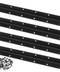 Heavy Duty Raised Garden Bed Corner Brackets 4 Pack Solid Black Metal L Brackets 90 Degree Angle Connectors with screws