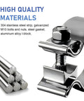 Heavy Duty 2.5 Inch Stainless Steel Narrow Band Exhaust Clamp O Type Clip close-up showing high quality materials