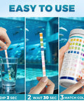 Easy-to-use Hardcore Aquarium Test Strips 200 Count 9 In 1 Fish Tank Water Testing Kit for accurate water testing.