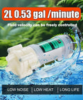 Top Notch Food Grade Self Priming Diaphragm Water Pump For Hassle Free Beverage Transfer With Adjustable Speed Control Plug And Play Setup And Sweet Silence Motor, 2L capacity, low noise operation.