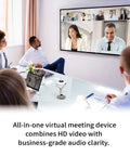 360 Degree All Around Meeting Webcam With Built In Omnidirectional Microphone And 1080p HD Video Conferencing Camera in use during a video call