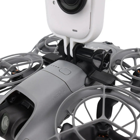 Neo 2 Top Mount Bracket For DJI Quadcopter Cameras Lets You Mount Insta360 GO Ultra GO 3S GO 3 Or Tiny Light Action Camera in use