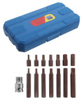 Heavy Duty 15 Piece Alloy Socket Set With 1/2 Inch Adapter Case For Pro Car Mechanics Plus Auto Tire And Garage Repair Tool Kit Organized Portable Mechanic Gear, blue case