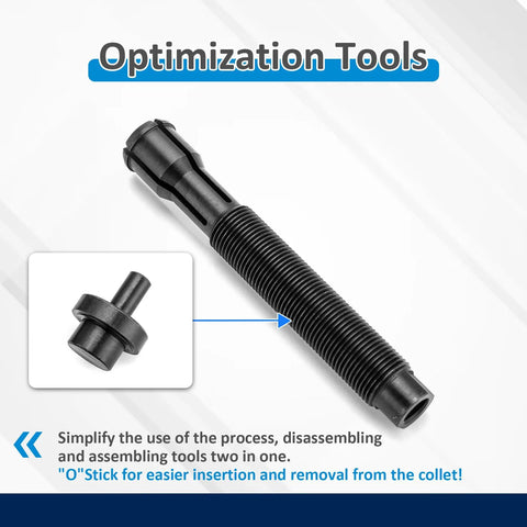 Wsays inner single cam bearing installer and puller tool with black threaded shaft and small adapter inset