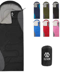 All Season Portable Sleeping Bag For Adults Teens And Kids Waterproof Lightweight With Compression Sack, various colors