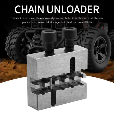 35 Chain Breaker Tool For Racing Chain Pin Removal And Pressing CNC Steel Construction Silver Finish Built For Precision And Easy Operation