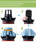 Step-by-step guide for installing Budget Friendly Shop Vacuum Filter Kit With Foam Sleeves And Reusable Dry Disc Filters.