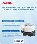 Front HVAC Blower Motor For 2009-2018 Dodge Ram 1500 2500 3500 Bolt-On Heavy Duty Replacement Fan Assembly with instructions.