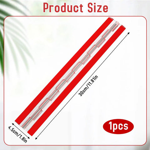 Clear Self Adhesive Acrylic Hinge 12 Inch Continuous Piano Hinge For DIY Cabinets 300x45 mm size illustration