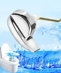 Side Mount Toilet Flush Lever Handle Replacement For Most Toilet Tanks Universal Zinc Alloy Lever With Silver And Gold Finish