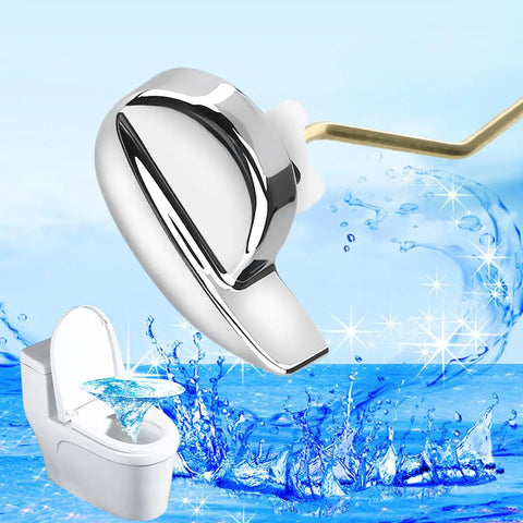 Side Mount Toilet Flush Lever Handle Replacement For Most Toilet Tanks Universal Zinc Alloy Lever With Silver And Gold Finish