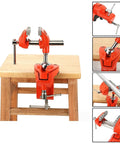 Two Piece 70mm Adjustable Mini 360 Degree Swivel Vise for workbench and wood milling rock solid clamp jaw on wooden table