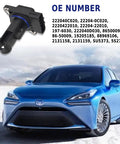 Plug And Play Drop In MAF Sensor Replacement 22204 22010 For Toyota Camry with OE numbers displayed and car image